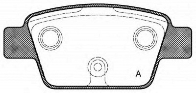 OPEN PARTS bpa086100 -  Комплект тормозных колодок, дисковый тормоз
